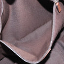 GUCCI Tote Bag Leather Brown Gold 354665 Auth ka141-21