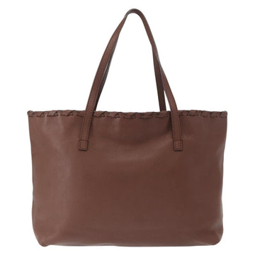 GUCCI Tote Bag Leather Brown Gold 354665 Auth ka141 - 0