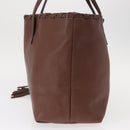 GUCCI Tote Bag Leather Brown Gold 354665 Auth ka141-3