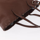 GUCCI Tote Bag Leather Brown Gold 354665 Auth ka141-6