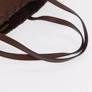 GUCCI Tote Bag Leather Brown Gold 354665 Auth ka141-7