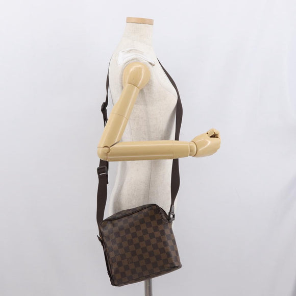 LOUIS VUITTON Damier Ebene Olaf PM Shoulder Bag N41442 LV Auth ka1412