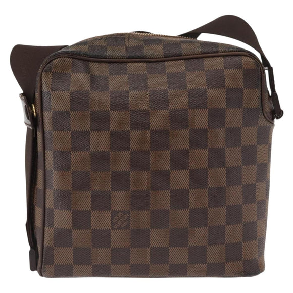 LOUIS VUITTON Damier Ebene Olaf PM Shoulder Bag N41442 LV Auth ka1412
