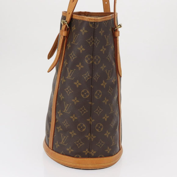 LOUIS VUITTON Monogram Bucket GM Shoulder Bag M42236 LV Auth ka1413