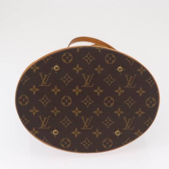 LOUIS VUITTON Monogram Bucket GM Shoulder Bag M42236 LV Auth ka1413