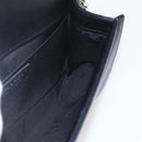CHANEL Chain Boy Chanel V Stitch Bag Leather Black Silver CC Auth ka1417SAM-18