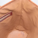 CELINE Macadam Canvas Tote Bag PVC Leather Brown Gold Auth ka1426-19