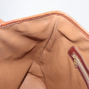 CELINE Macadam Canvas Tote Bag PVC Leather Brown Gold Auth ka1426-20