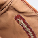 CELINE Macadam Canvas Tote Bag PVC Leather Brown Gold Auth ka1426-21