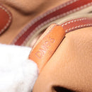 CELINE Macadam Canvas Tote Bag PVC Leather Brown Gold Auth ka1426-12