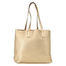 PRADA Tote Bag Leather Gold Tone Auth ka143-1