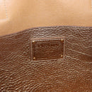 PRADA Tote Bag Leather Gold Tone Auth ka143A-18