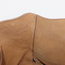 PRADA Tote Bag Leather Gold Tone Auth ka143-19