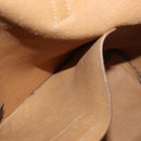 PRADA Tote Bag Leather Gold Tone Auth ka143A-11