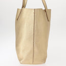 PRADA Tote Bag Leather Gold Tone Auth ka143-3
