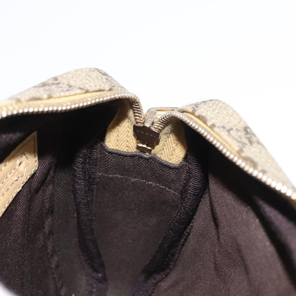 GUCCI GG Supreme Shoulder Bag PVC Beige Gold 201447 Auth ka1430