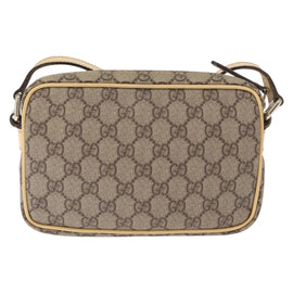 GUCCI GG Supreme Shoulder Bag PVC Beige Gold 201447 Auth ka1430 - 0