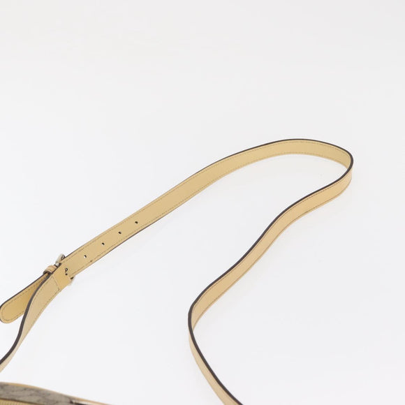 GUCCI GG Supreme Shoulder Bag PVC Beige Gold 201447 Auth ka1430