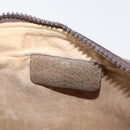 GUCCI GG Supreme Web Sherry Line Shoulder Bag PVC Beige Gold Red Auth ka1433-19
