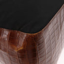 PRADA Shoulder Bag Nylon Leather Black Gold Auth ka1434-15