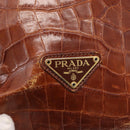 PRADA Shoulder Bag Nylon Leather Black Gold Auth ka1434-17