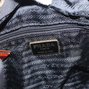 PRADA Shoulder Bag Nylon Leather Black Gold Auth ka1434-19