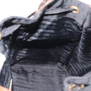 PRADA Shoulder Bag Nylon Leather Black Gold Auth ka1434-20