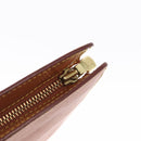 LOUIS VUITTON Epi Pochette Homme Bag Brown Zipangu Gold M52528 LV Auth ka1437-8