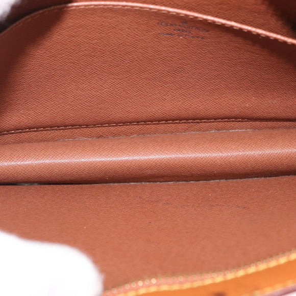 LOUIS VUITTON Epi Pochette Homme Bag Brown Zipangu Gold M52528 LV Auth ka1437