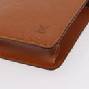 LOUIS VUITTON Epi Pochette Homme Bag Brown Zipangu Gold M52528 LV Auth ka1437-14