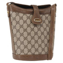 GUCCI GG Supreme Shoulder Bag PVC Beige Gold Auth ka1439-1
