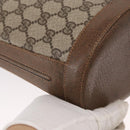 GUCCI GG Supreme Shoulder Bag PVC Beige Gold Auth ka1439-10