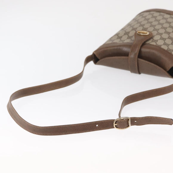 GUCCI GG Supreme Shoulder Bag PVC Beige Gold Auth ka1439
