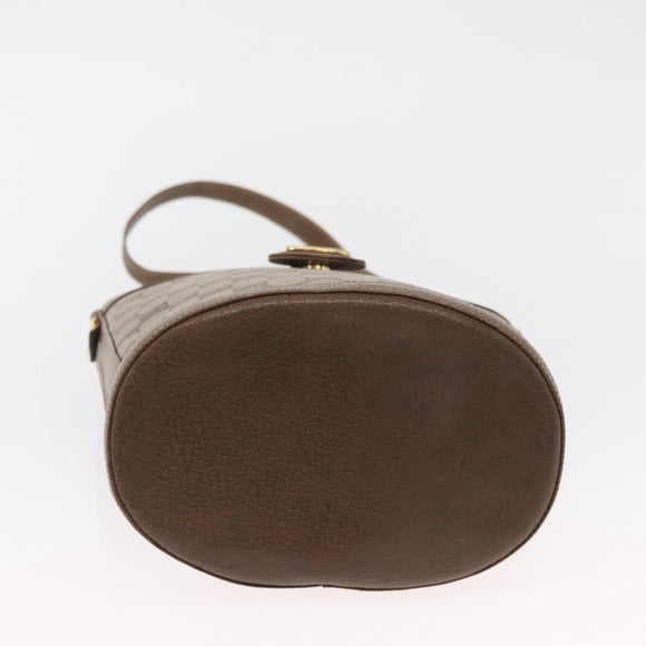 GUCCI GG Supreme Shoulder Bag PVC Beige Gold Auth ka1439