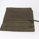 BOTTEGA VENETA INTRECCIATO Clutch Bag Leather Beige Auth ka1441-13