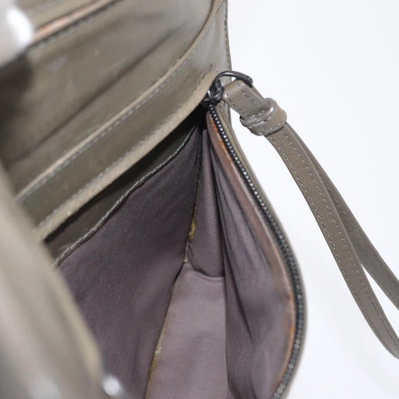 BOTTEGA VENETA INTRECCIATO Clutch Bag Leather Beige Auth ka1441