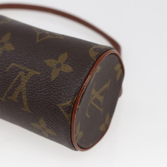 LOUIS VUITTON Monogram Papillon Pouch LV Auth ka1442