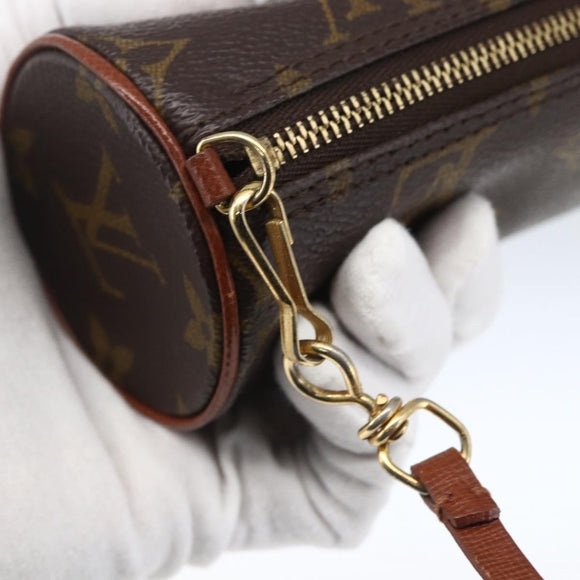 LOUIS VUITTON Monogram Papillon Pouch LV Auth ka1442