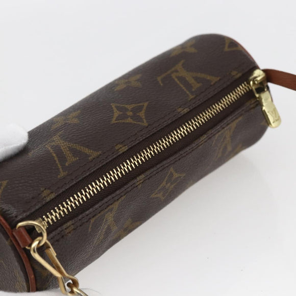 LOUIS VUITTON Monogram Papillon Pouch LV Auth ka1442