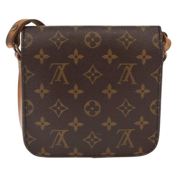 LOUIS VUITTON Monogram Cartouchiere PM Shoulder Bag M51254 LV Auth ka1444
