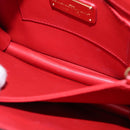 Salvatore Ferragamo Chain Shoulder Bag Leather Red Gold Auth ka1446-19