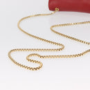 Salvatore Ferragamo Chain Shoulder Bag Leather Red Gold Auth ka1446-7