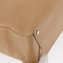 Salvatore Ferragamo Vala Tote Bag Leather Beige Gold Auth ka1447-10
