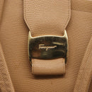 Salvatore Ferragamo Vala Tote Bag Leather Beige Gold Auth ka1447-14