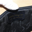 Salvatore Ferragamo Vala Tote Bag Leather Beige Gold Auth ka1447-15