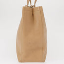 Salvatore Ferragamo Vala Tote Bag Leather Beige Gold Auth ka1447-5