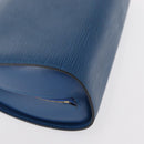 LOUIS VUITTON Epi Dauphine GM Pouch Blue M48435 LV Auth ka145-15