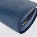 LOUIS VUITTON Epi Dauphine GM Pouch Blue M48435 LV Auth ka145-14