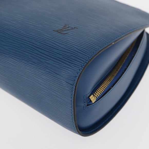LOUIS VUITTON Epi Dauphine GM Pouch Blue M48435 LV Auth ka145