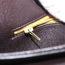 Christian Dior Hand Bag Leather 2way Black Gold Auth ka1452-22